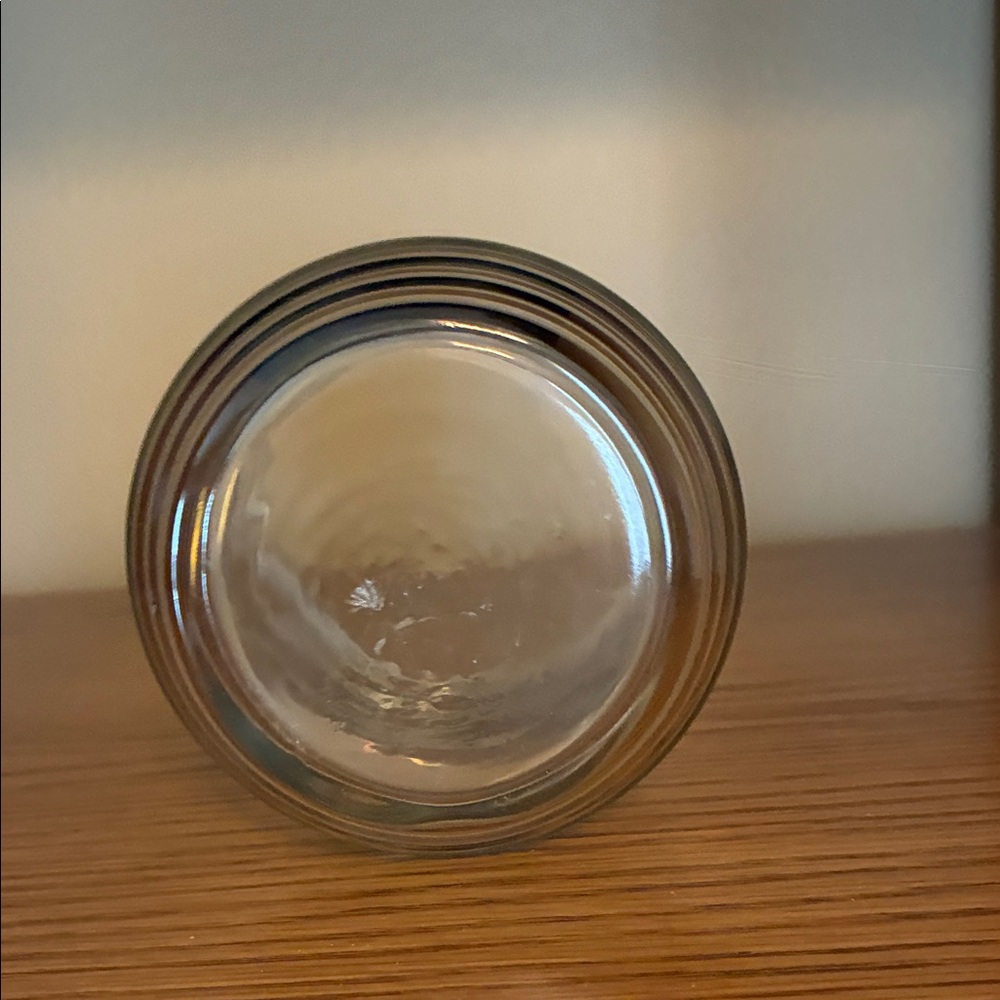 Clear Glass Jar Vase - Simple Rounded Design - Picture 6 of 6